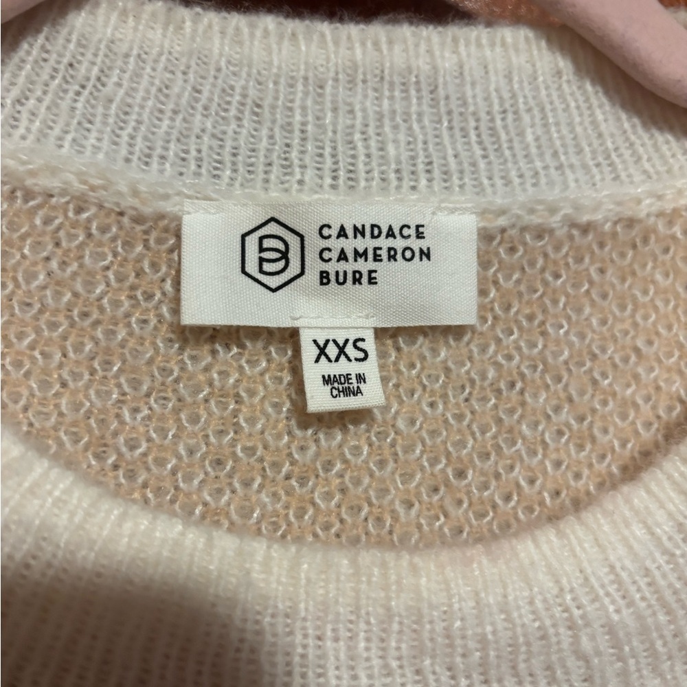 CANDACE CAMERON BURE Women’s Orange and Pink Ombré Knit Sweater Size XXS - Picture 3 of 5